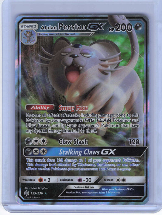 Alolan Persian GX #129/236: SM Cosmic Eclipse