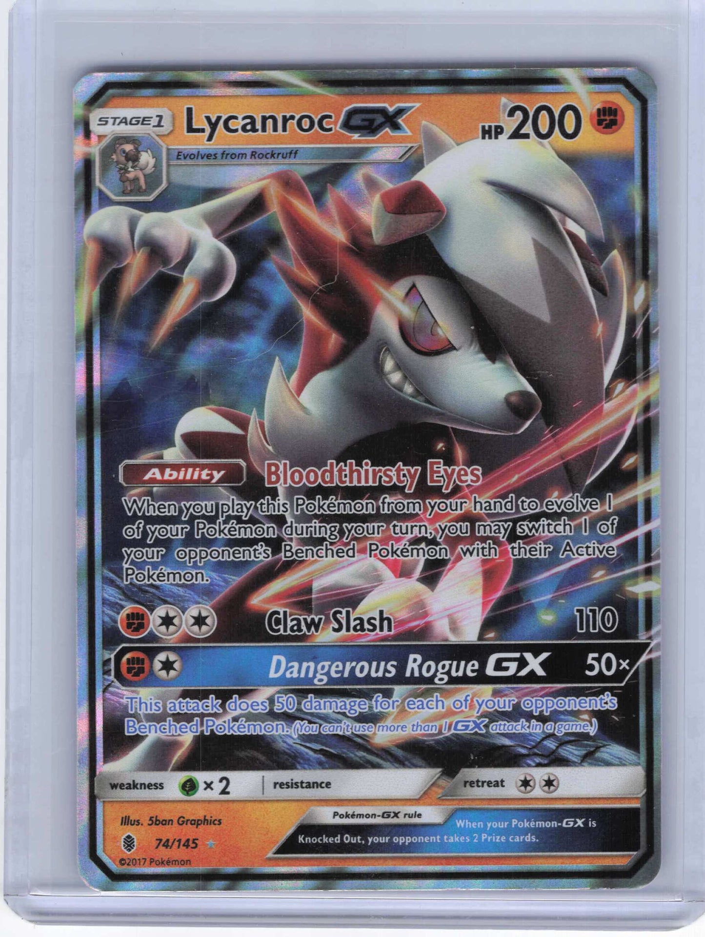 Lycanroc GX #74/145 SM: Guardians Rising