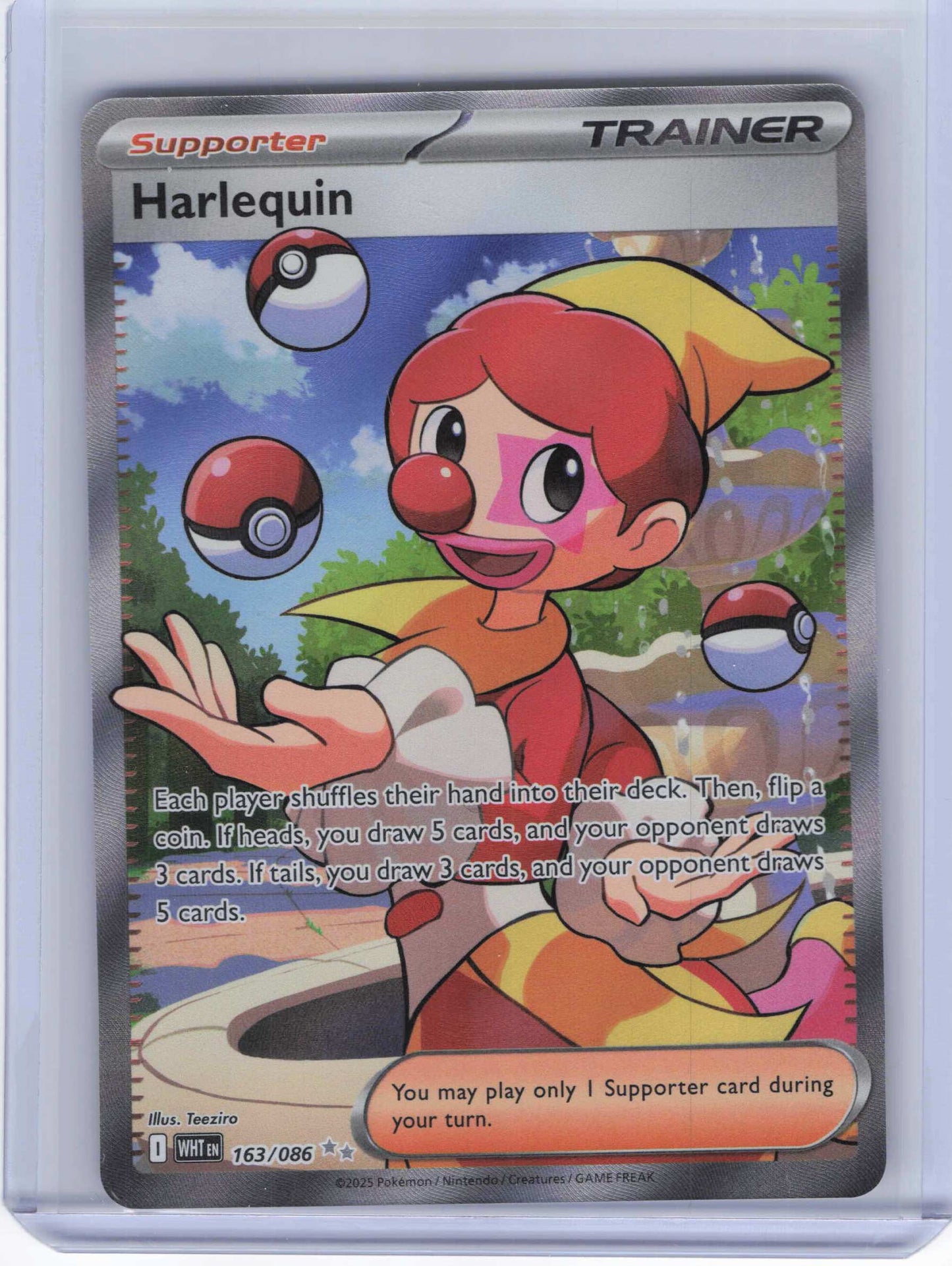 Harlequin #163/086 SV: White Flare