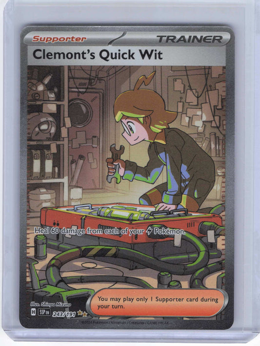 Clemont's Quick Wit #243/191 SV08: Surging Sparks