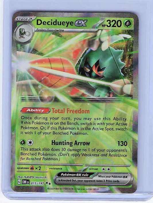 Decidueye ex #015/197 SV03: Obsidian Flames