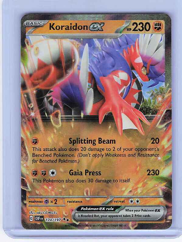 Koraidon ex #124/197 SV03: Obsidian Flames