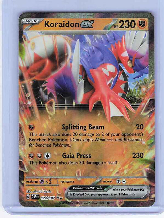 Koraidon ex #124/197 SV03: Obsidian Flames