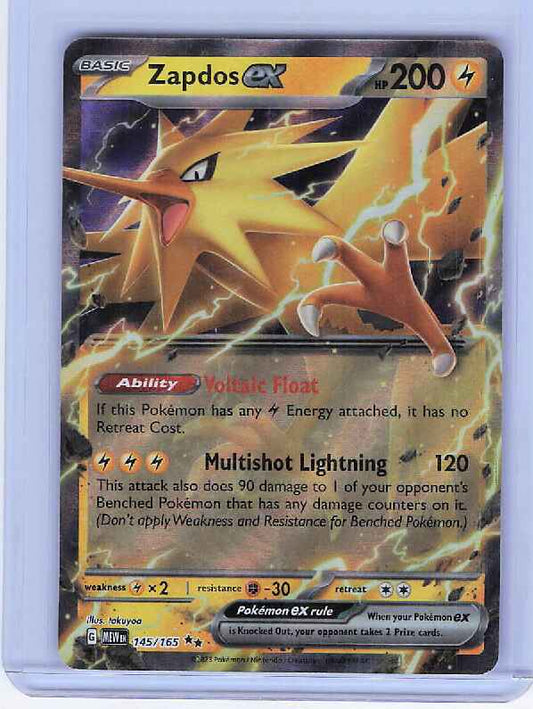 Zapdos ex #145/165 SV: Scarlet & Violet 151