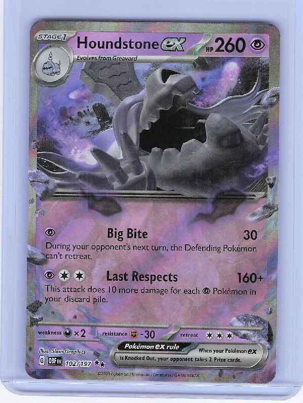 Houndstone ex #102/197 SV03: Obsidian Flames