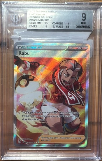 Kabu #TG26 BGS 9 Mint Holo 2022: Pokemon Sword and Shield Lost Origin