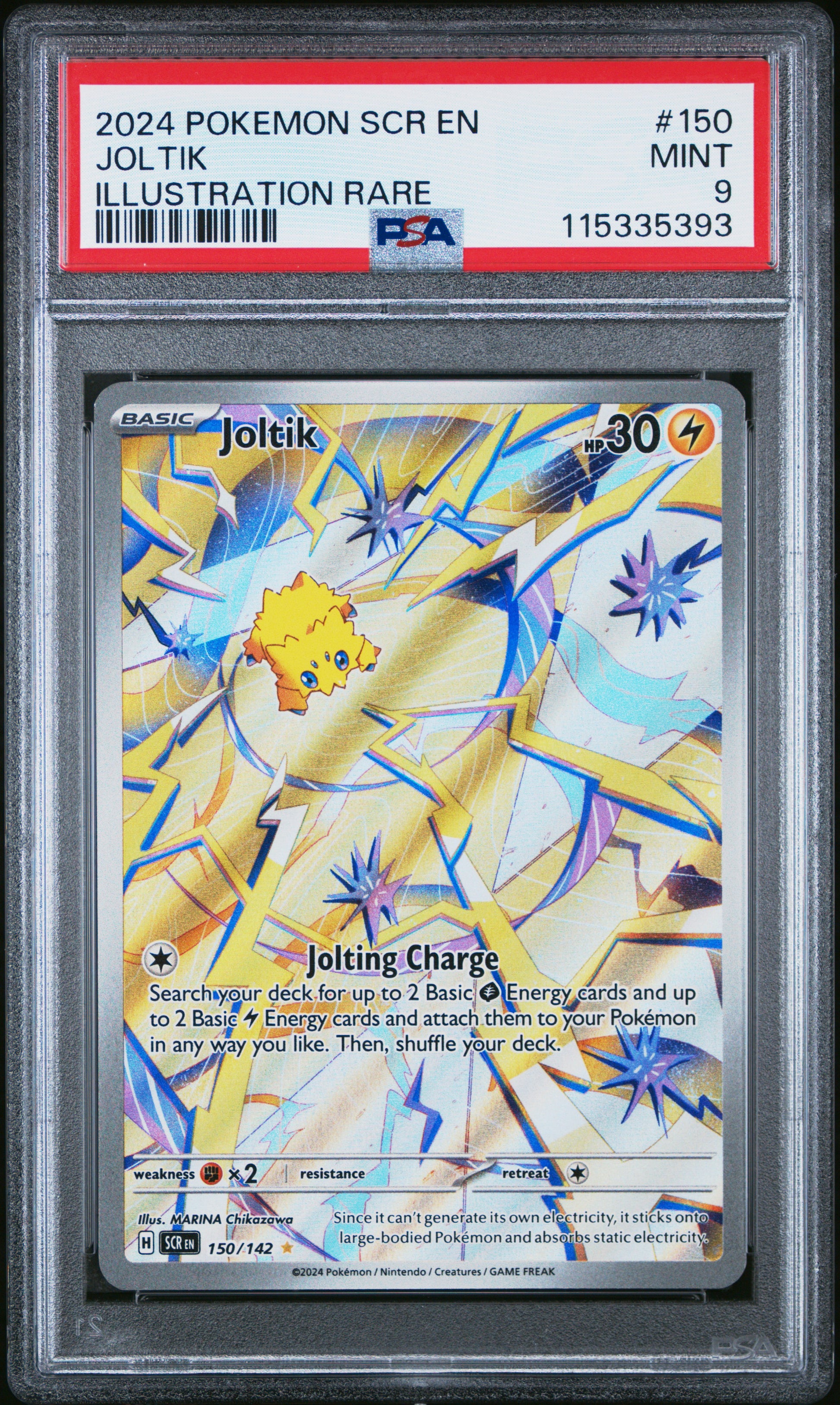 Joltik #150 PSA 9 Mint IR 2024: Pokemon Stellar Crown