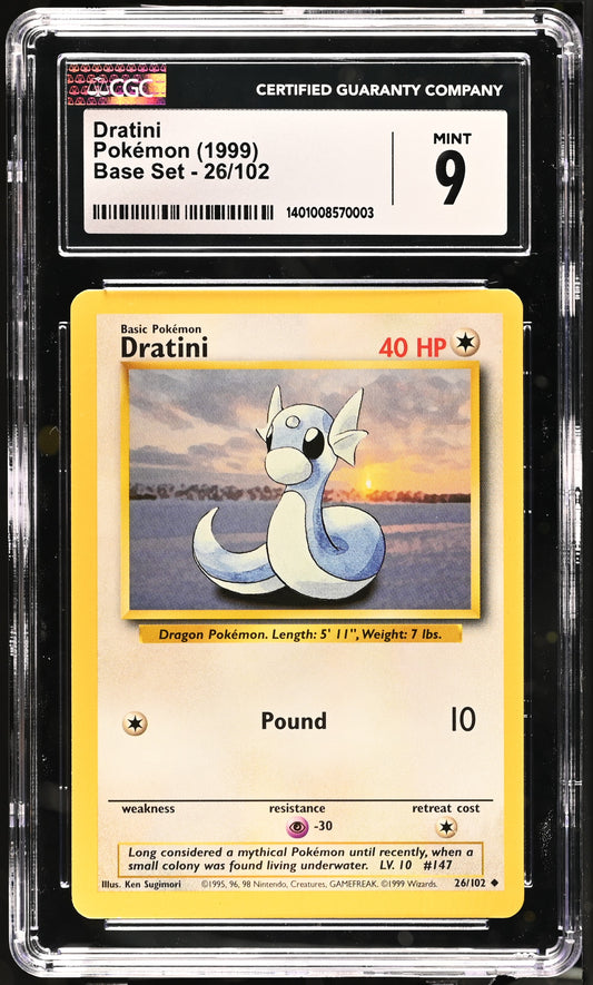Dratini #26/102 CGC 9 Mint 1999: Base Set