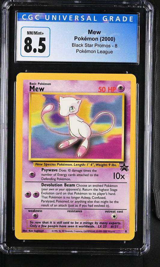 Mew #8 CGC 8.5 NM/Mint+ 2000: Black Star Promos