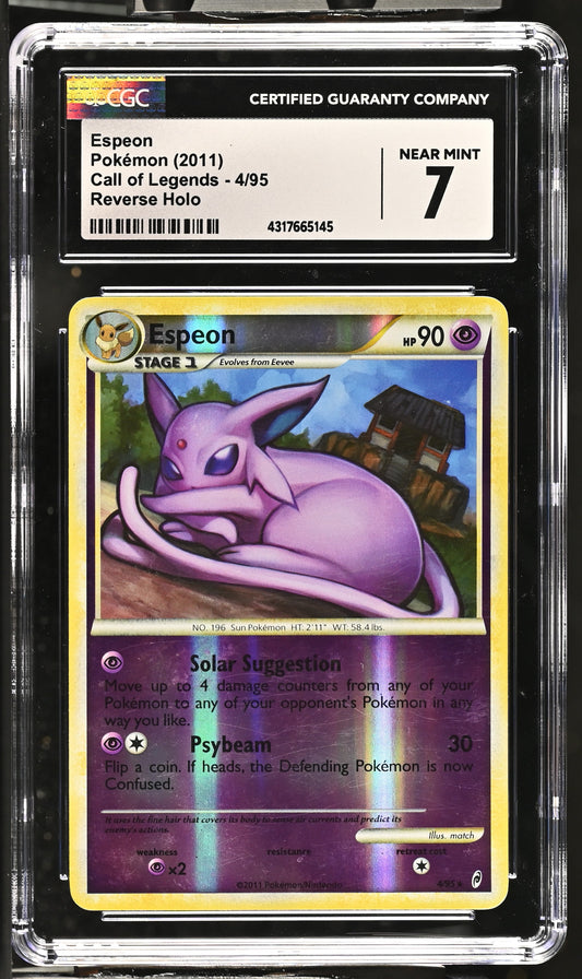Espeon #4/95 CGC 7 NM Reverse Holo 2011: Call of Legends