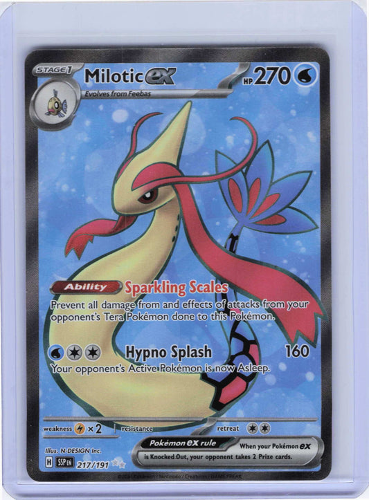 Milotic ex #217/191 Holo Pokemon SV08: Surging Sparks