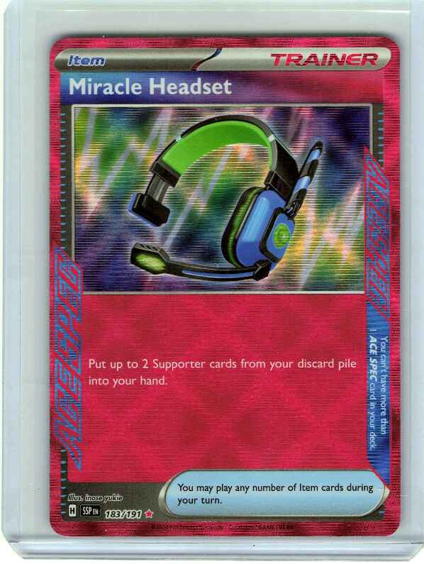 Miracle Headset #183/191 SV08: Surging Sparks