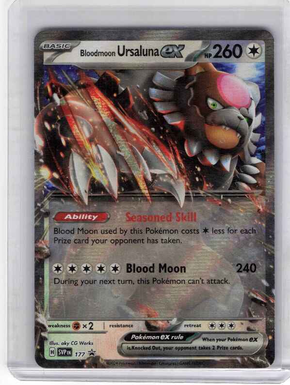 Bloodmoon Ursaluna ex #177 SV: Scarlet & Violet Promo Cards