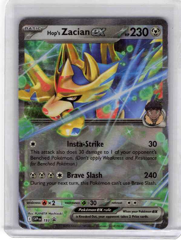 Hop's Zacian ex #193 SV: Scarlet & Violet Promo Cards