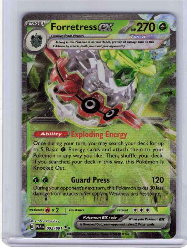 Forretress ex #002/091 SV: Paldean Fates