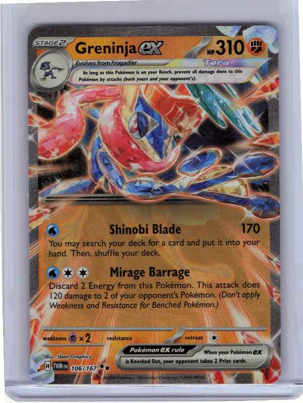 Greninja ex #106/167 SV06: Twilight Masquerade