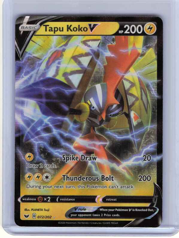 Tapu Koko V #072/202 SWSH01: Sword & Shield Base Set