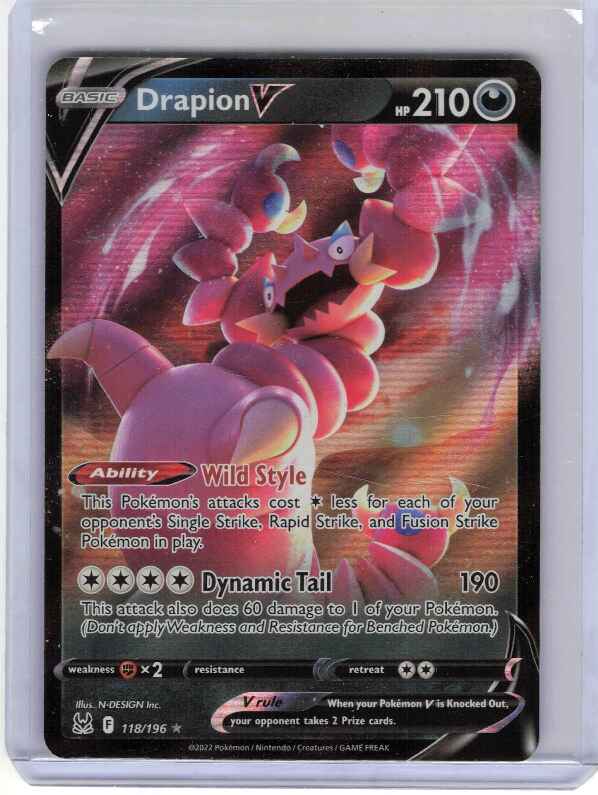 Drapion V #118/196 SWSH11: Lost Origin