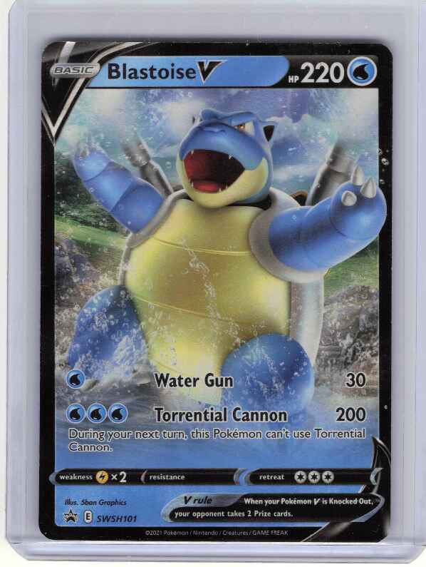 Blastoise V #SWSH101 SWSH: Sword & Shield Promo Cards