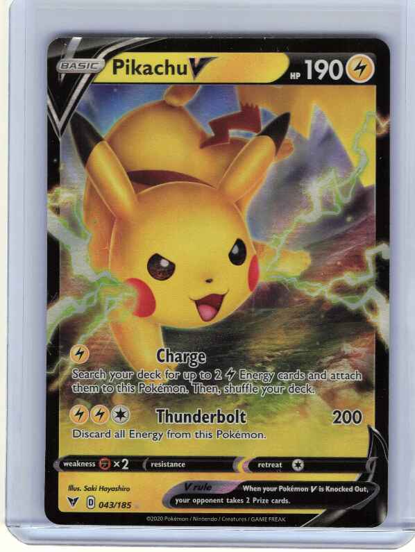 Pikachu V #043/185 SWSH04: Vivid Voltage