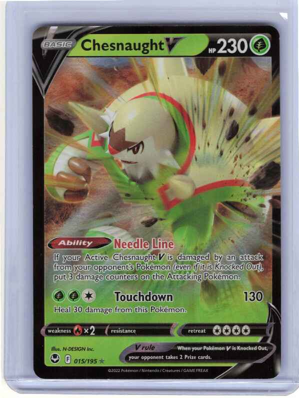 Chesnaught V #015/195 SWSH12: Silver Tempest