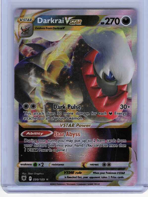Darkrai VSTAR #099/189 SWSH10: Astral Radiance