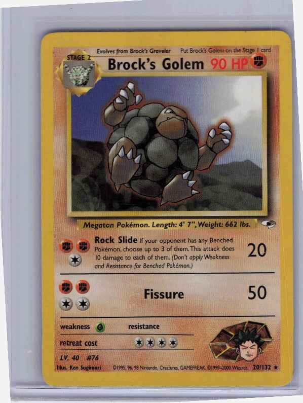 Brock's Golem #020/132: Gym Heroes