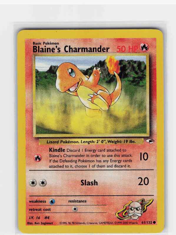 Blaine's Charmander #061/132: Gym Heroes