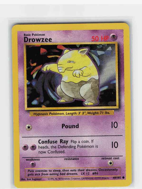 Drowzee [Shadowless] #049/102: Base Set