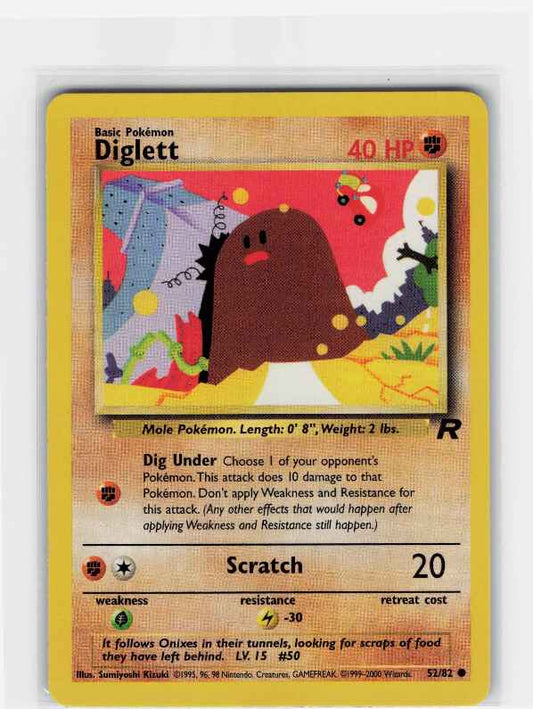 Diglett #52/82: Team Rocket
