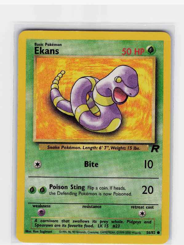 Ekans #56/82: Team Rocket