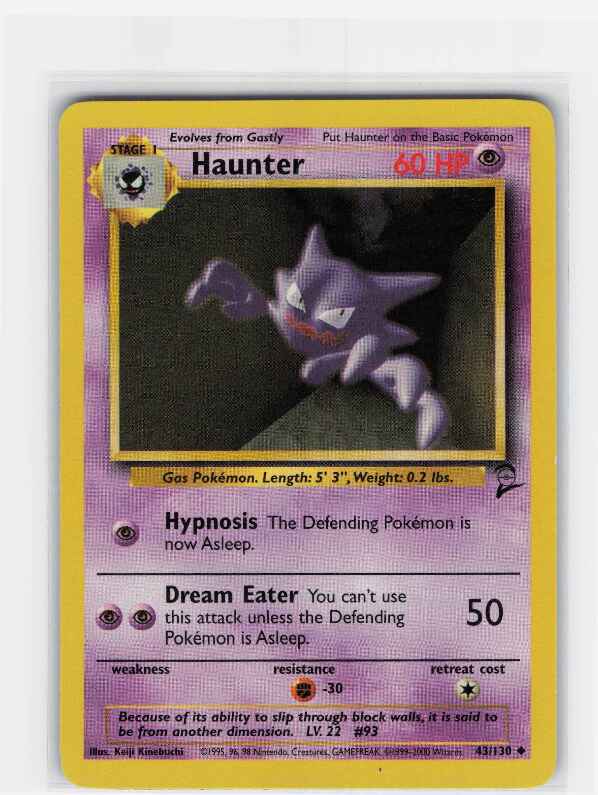 Haunter #043/130: Base Set 2