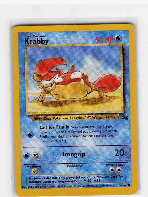 Krabby #51/62: Fossil