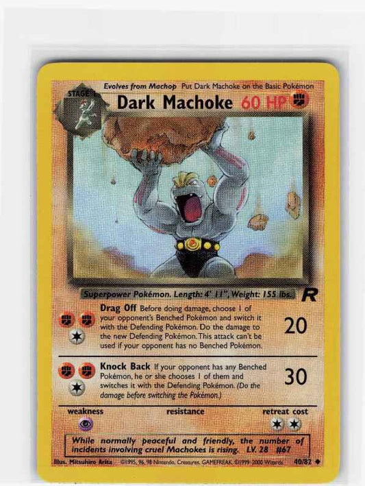 Dark Machoke #40/82: Team Rocket