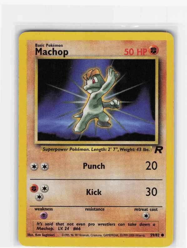 Machop #59/82: Team Rocket