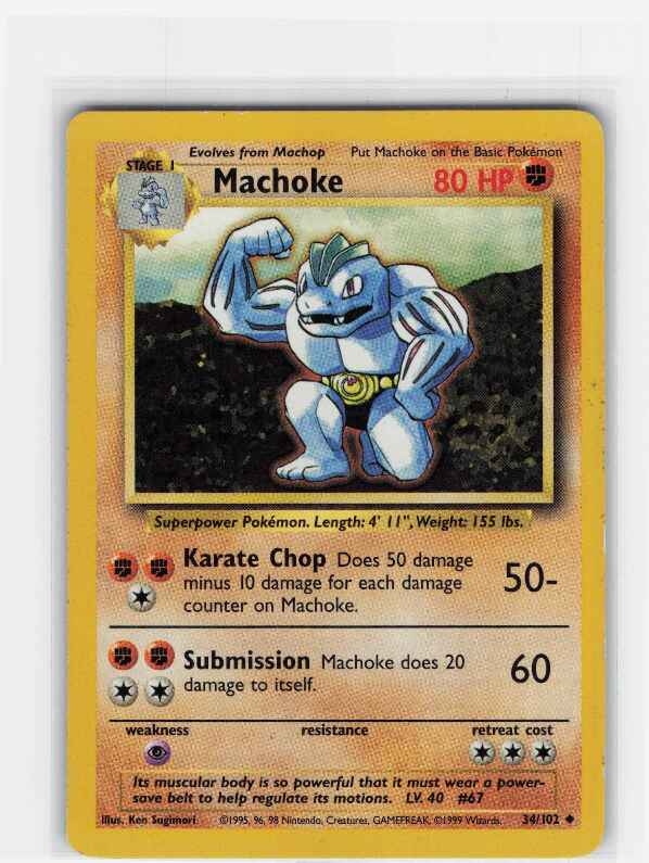 Machoke #034/102: Base Set