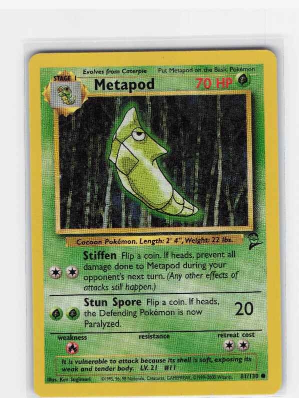 Metapod #081/130: Base Set 2