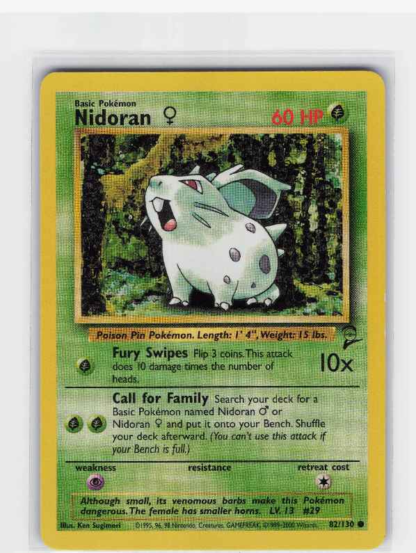 Nidoran #082/130: Base Set 2