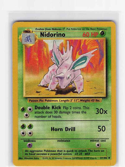 Nidorino #037/102: Base Set