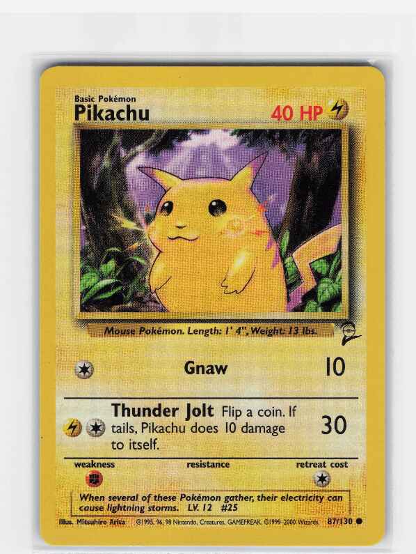 Pikachu #087/130: Base Set 2
