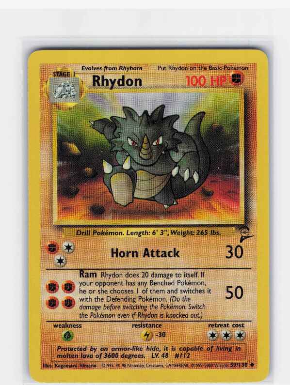 Rhydon #059/130: Base Set 2