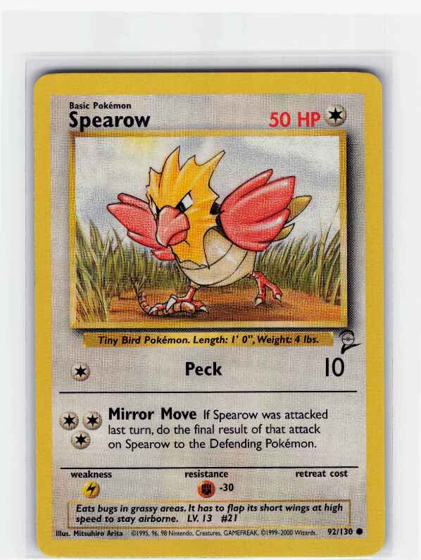 Spearow #092/130: Base Set 2