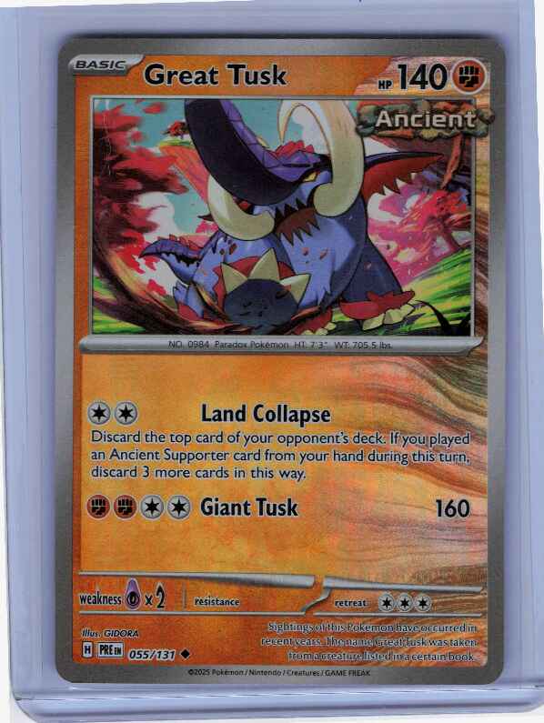 Great Tusk [Master Ball] #055/131 SV: Prismatic Evolutions