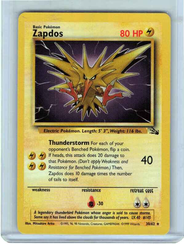 Zapdos #30/62: Fossil