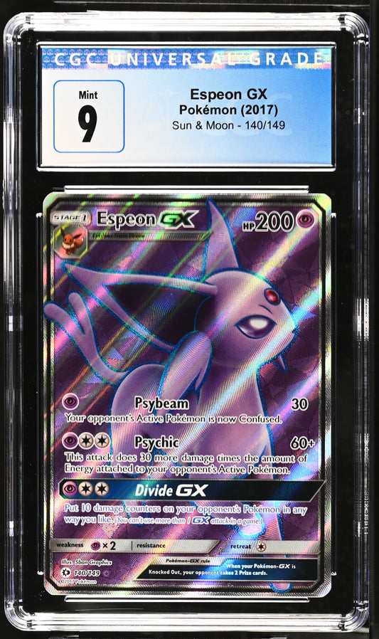 Espeon GX #140/149 CGC 9 Mint 2017: Sun & Moon
