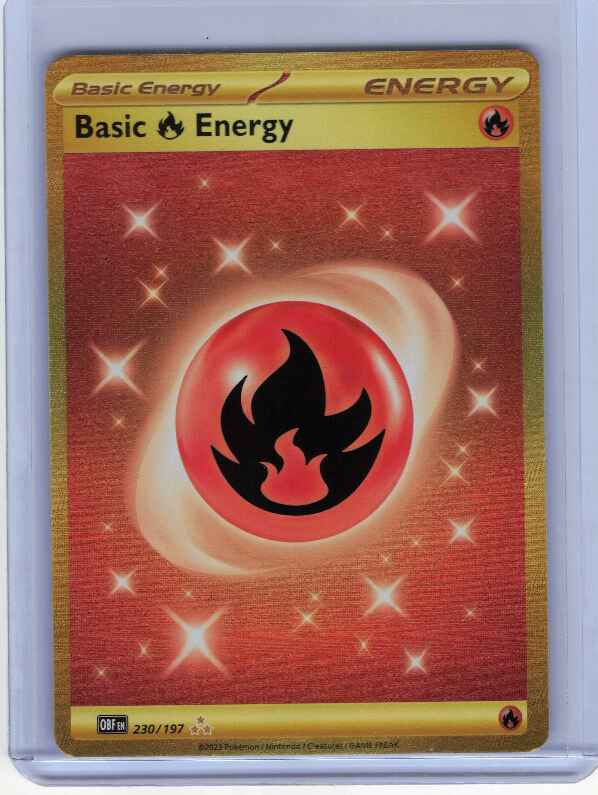 Fire Energy #230/197 [Textured Holo] SV03: Obsidian Flames