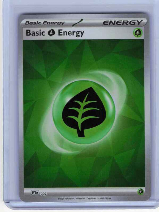 Basic Grass Energy [Ice Cracked] #009 SVE: Scarlet & Violet Energies