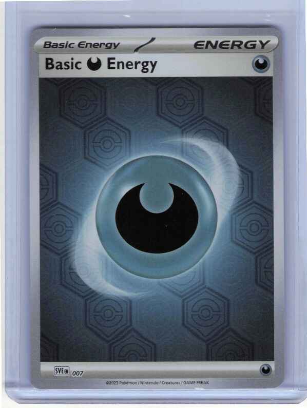 Basic Darkness Energy [Holo] #7 SVE: Scarlet & Violet Energies