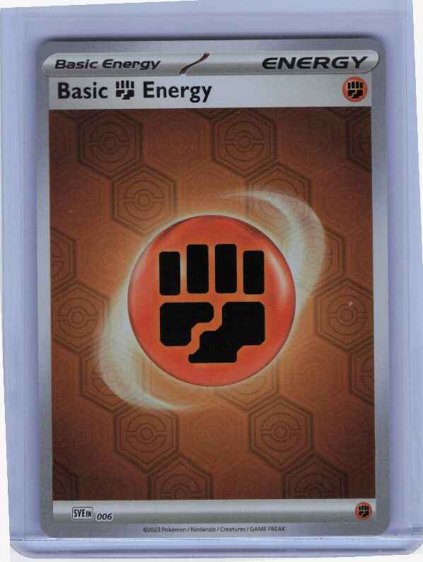Basic Fighting Energy [Reverse Holo] #6 SVE: Scarlet & Violet Energies