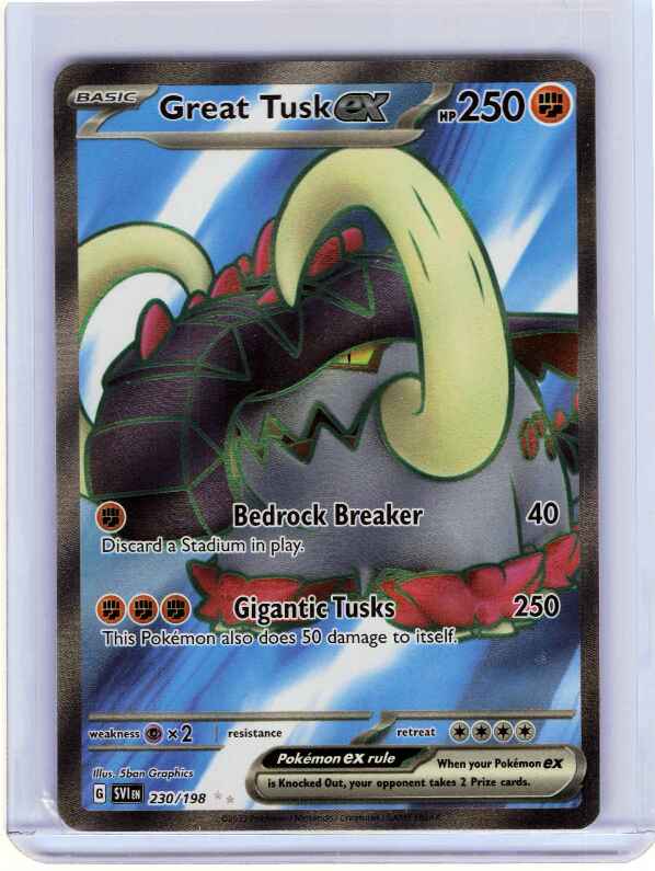 Great Tusk ex #230/198 SV01: Scarlet & Violet Base Set